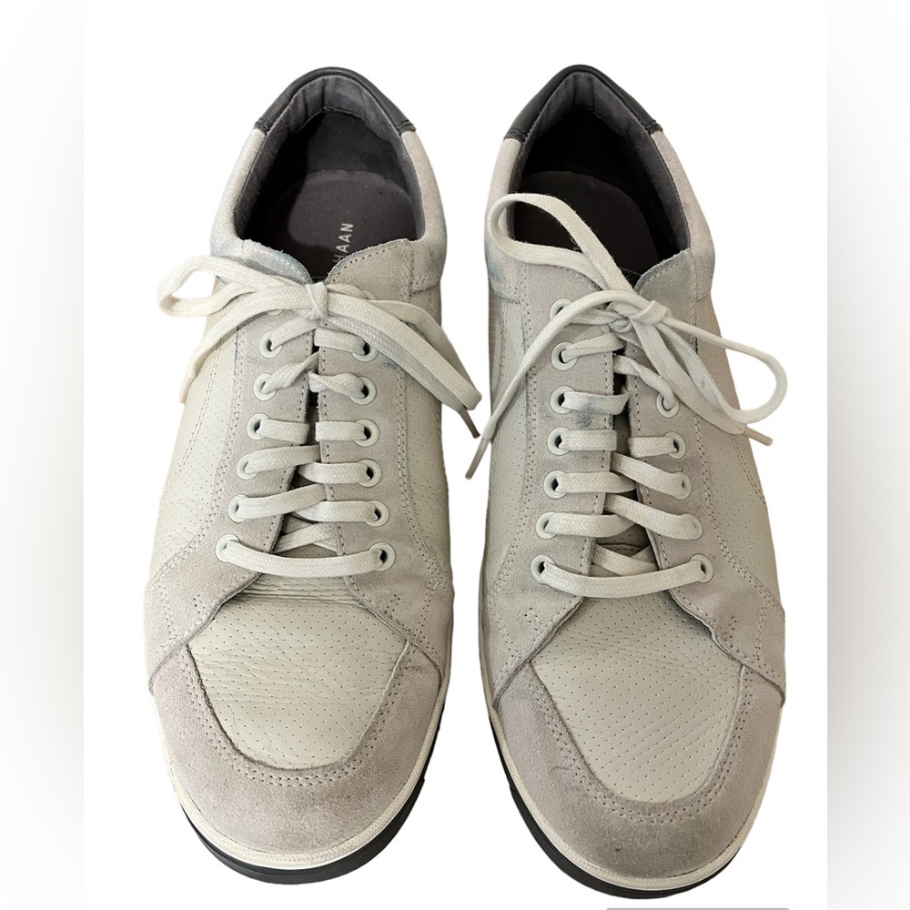 COLE HAAN Men’s white leather Vartan lace up sneakers size 10.5